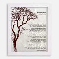 personalized Memorial print in white frame 1554