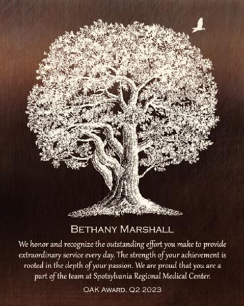 Canvas Print. Oak Tree Mentor Gift Employee Appreciation #1397. Personalized employee appreciation gift for Heather S.
