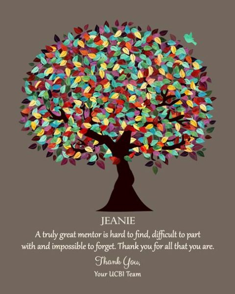 Paper Print. Employee Appreciation Gift Colorful Tree #1201. Personalized coworker gift gift for Kelly W.