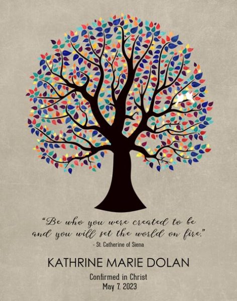 Personalized Confirmation art print for Laura Dolan