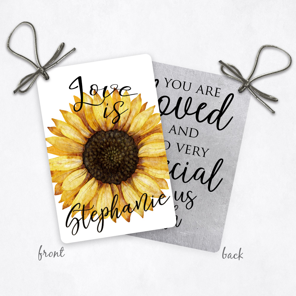Metal gift tags for your wedding gifts and thank you keepsakes. Doubles as a holiday ornament.