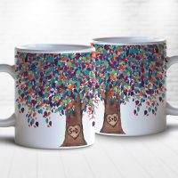 Willow anniversary gift mug personalized initials